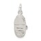 Sterling Silver Baby Shoe Charm Pendant Family Jewelry 24mm x 9mm